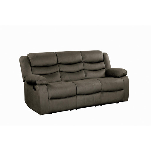 Homelegance Discus Reclining Fabric Sofa 9526BR-3 IMAGE 2