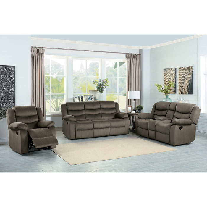 Homelegance Discus Reclining Fabric Sofa 9526BR-3 IMAGE 5