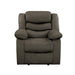 Homelegance Discus Glider Fabric Recliner 9526BR-1 IMAGE 1