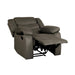 Homelegance Discus Glider Fabric Recliner 9526BR-1 IMAGE 4