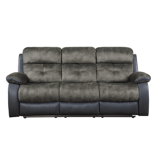 Homelegance Acadia Reclining Fabric Sofa 9801GY-3 IMAGE 1