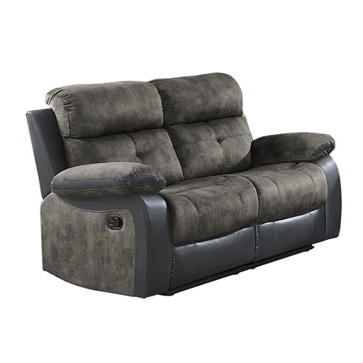 Homelegance Acadia Reclining Fabric Loveseat 9801GY-2 IMAGE 2