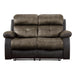 Homelegance Acadia Reclining Fabric Loveseat 9801BR-2 IMAGE 1