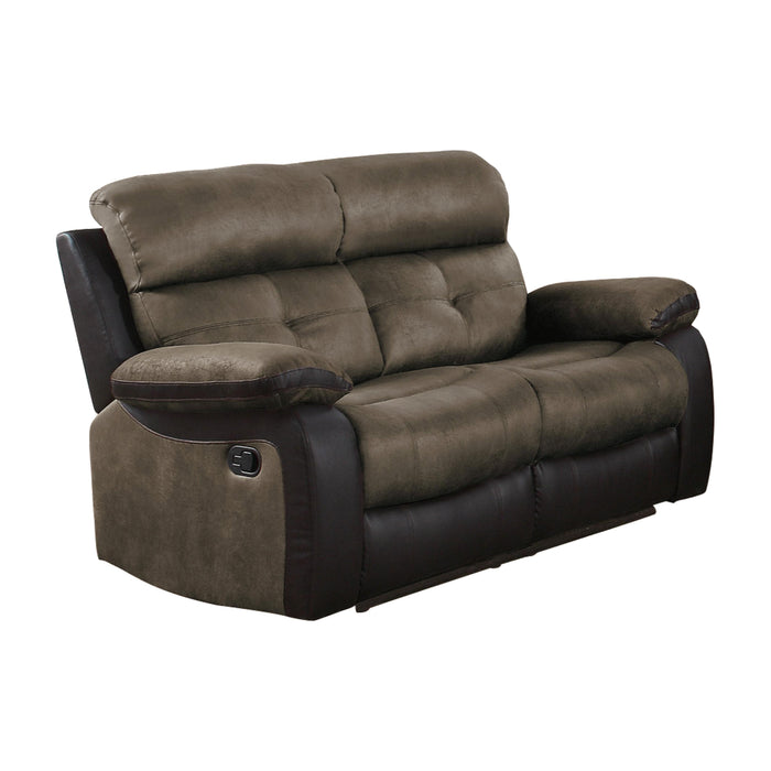 Homelegance Acadia Reclining Fabric Loveseat 9801BR-2 IMAGE 2