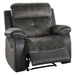 Homelegance Acadia Fabric Recliner 9801GY-1 IMAGE 2