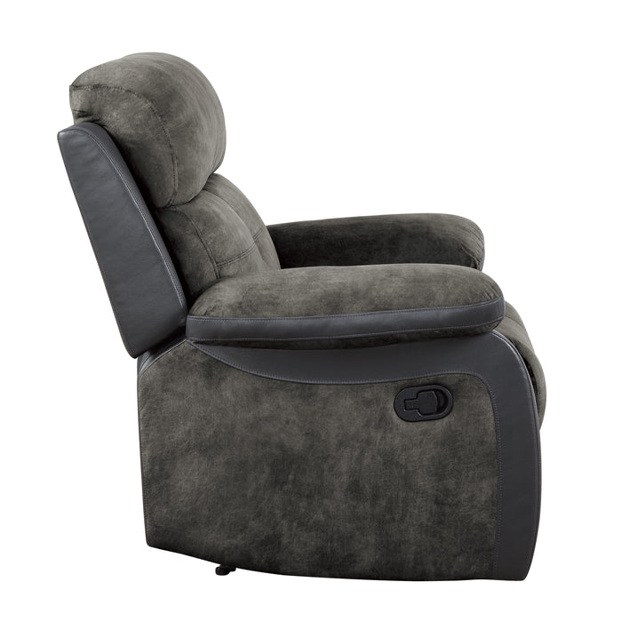 Homelegance Acadia Fabric Recliner 9801GY-1 IMAGE 3