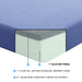 Homelegance Leo MT-PG07BLT 7" Blue Twin Gel-Infused Memory Foam Mattress Set IMAGE 2