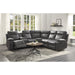 Homelegance Socorro Reclining Leather Match 3 pc Sectional 9599GRY*SC IMAGE 6