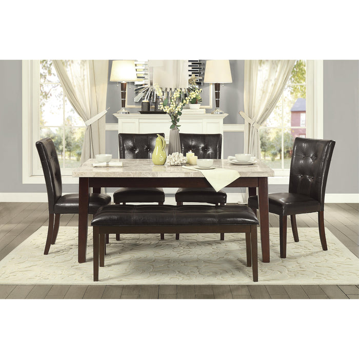 Homelegance Decatur Dining Table with Marble Top 2456-64WM IMAGE 5