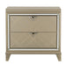 Homelegance Bijou 2-Drawer Nightstand 1522-4WF IMAGE 1