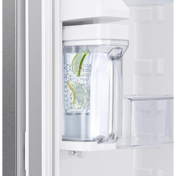 Samsung 36-inch, 28.2 cu.ft. Freestanding French 3-Door Refrigerator with AutoFill Water Pitcher RF28T5021SR/AA IMAGE 3