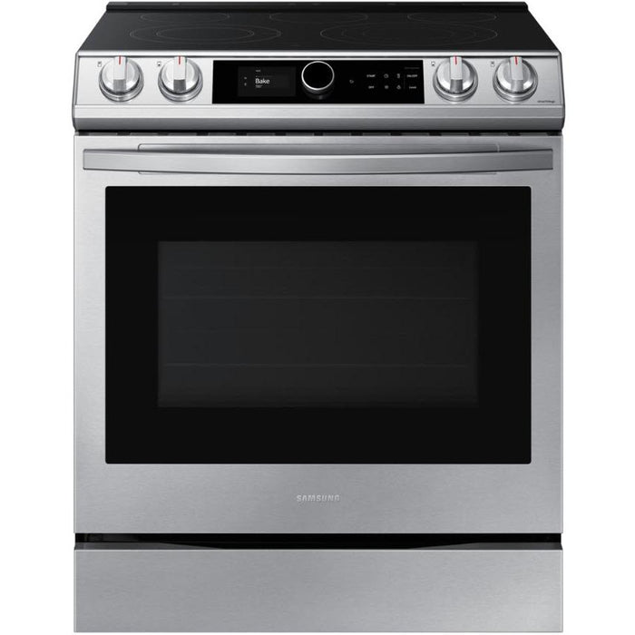 Samsung 30-inch Slide-in Electric Range with Wi-Fi Connectivity NE63T8711SS/AA IMAGE 1