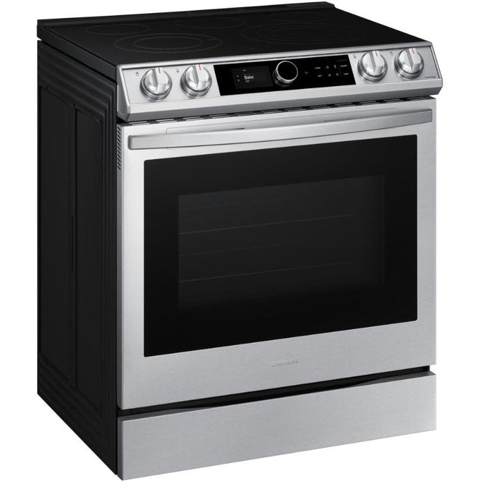 Samsung 30-inch Slide-in Electric Range with Wi-Fi Connectivity NE63T8711SS/AA IMAGE 2