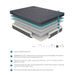 Homelegance Mira MT-H08F 8" Full Gel-Infused Memory Foam Hybrid Mattress - Dark Grey IMAGE 1