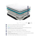 Homelegance Avior MT-MC11T 11" Twin Latex Microcoil Hybrid Mattress - Grey IMAGE 1