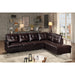 Homelegance Barrington Leather Look 2 pc Sectional 8378BRW* IMAGE 5