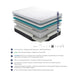 Homelegance Avior MT-MC14Q 14" Queen Latex Microcoil Hybrid Mattress - Grey IMAGE 1