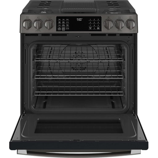 GE Profile 30-inch Slide-In Gas Range with No Preheat Air Fry PGS930BPTS IMAGE 2