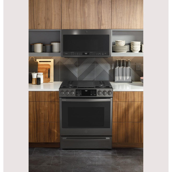 GE Profile 30-inch Slide-In Gas Range with No Preheat Air Fry PGS930BPTS IMAGE 6