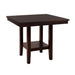 Homelegance Square Diego Counter Height Dining Table with Pedestal Base 5460-36 IMAGE 2