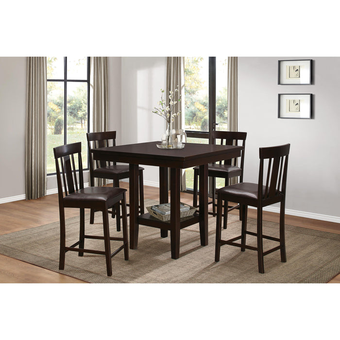 Homelegance Square Diego Counter Height Dining Table with Pedestal Base 5460-36 IMAGE 4