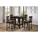 Homelegance Square Diego Counter Height Dining Table with Pedestal Base 5460-36 IMAGE 4