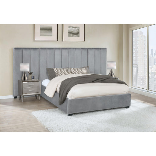 Coaster Furniture Arles King Upholstered Panel Bed 306070KE IMAGE 2