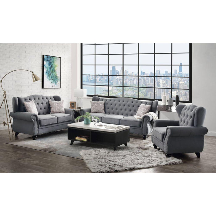 Acme Furniture Hannes Stationary Fabric Loveseat 53281 IMAGE 5