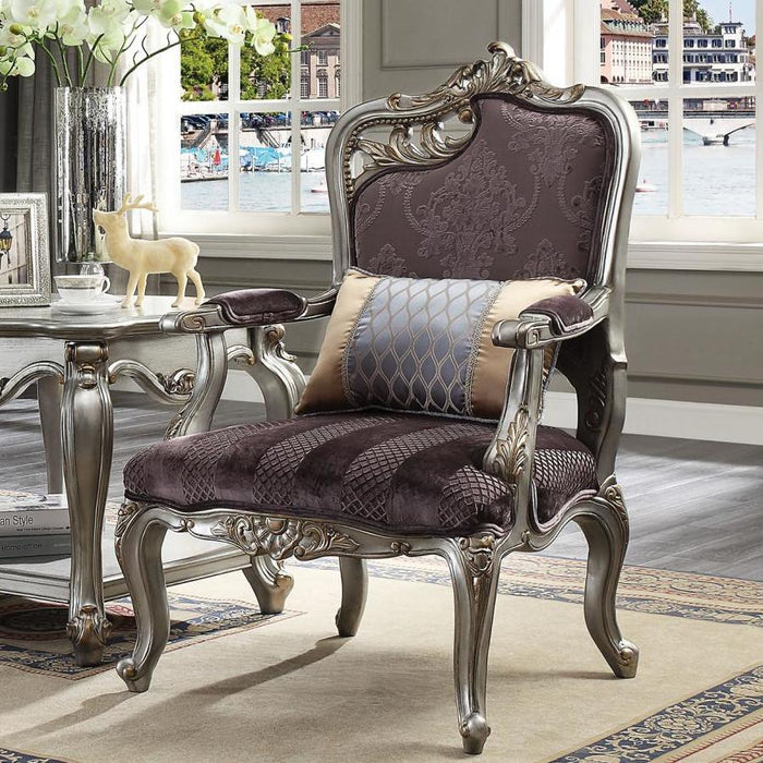 Acme Furniture Picardy Stationary Fabric Accent Chair 53467 IMAGE 3