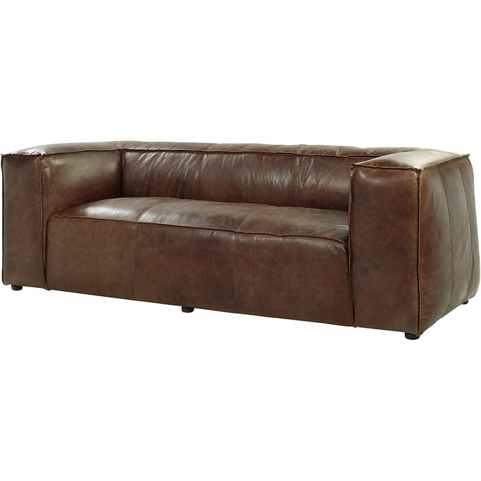 Acme Furniture Brancaster Stationary Leather Sofa 53545 IMAGE 2