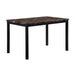 Homelegance Waite Dining Table with Faux Marble Top 5663-48 IMAGE 2