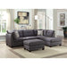 Acme Furniture Laurissa Fabric 3 pc Sectional 54385 IMAGE 7