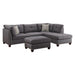 Acme Furniture Laurissa Fabric 3 pc Sectional 54385 IMAGE 8