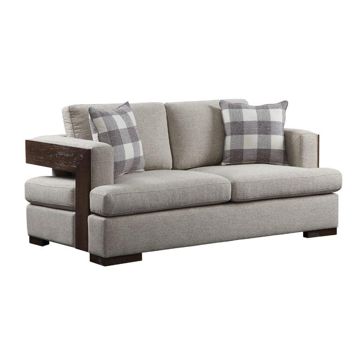 Acme Furniture Niamey Stationary Fabric Loveseat 54851 IMAGE 2