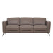 Acme Furniture Malaga Stationary Leather Sofa 55000 IMAGE 1