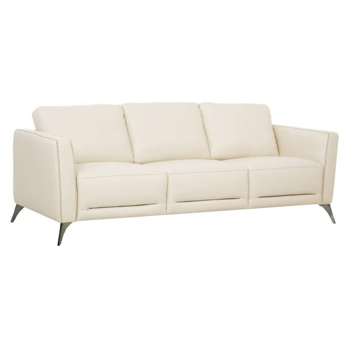 Acme Furniture Malaga Stationary Leather Sofa 55005 IMAGE 2