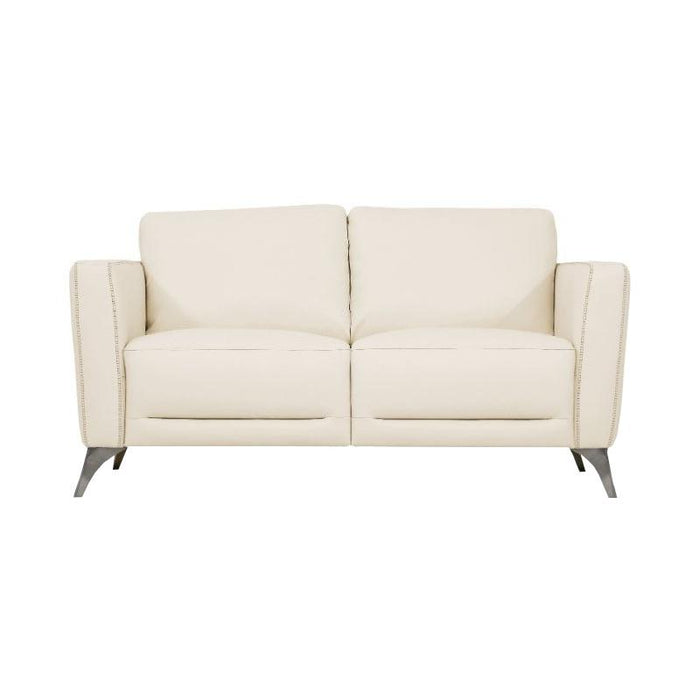 Acme Furniture Malaga Stationary Leather Loveseat 55006 IMAGE 1