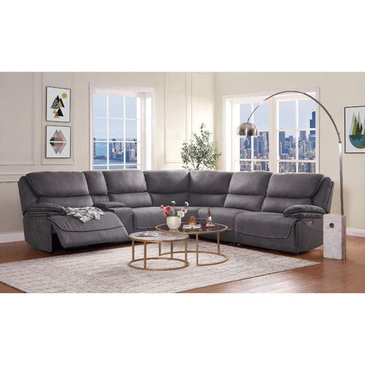 Acme Furniture Neelix Power Reclining Fabric 6 pc Sectional 55120 IMAGE 1