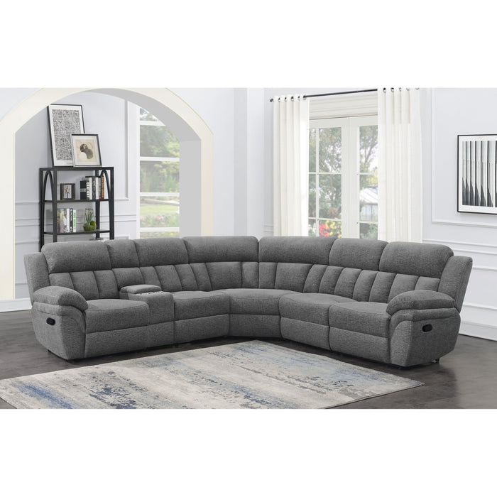 Coaster Furniture Bahrain Reclining Fabric 6 pc Sectional 609540LR/609540CON/609540AR/609540WDG/609540AR/609540RR IMAGE 7