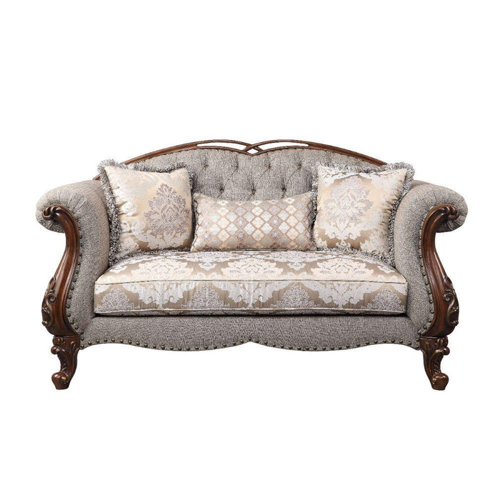 Acme Furniture Miyeon Stationary Fabric Loveseat 55366 IMAGE 1