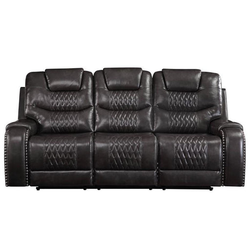 Acme Furniture Braylon Reclining Polyurethane Sofa 55410 IMAGE 1