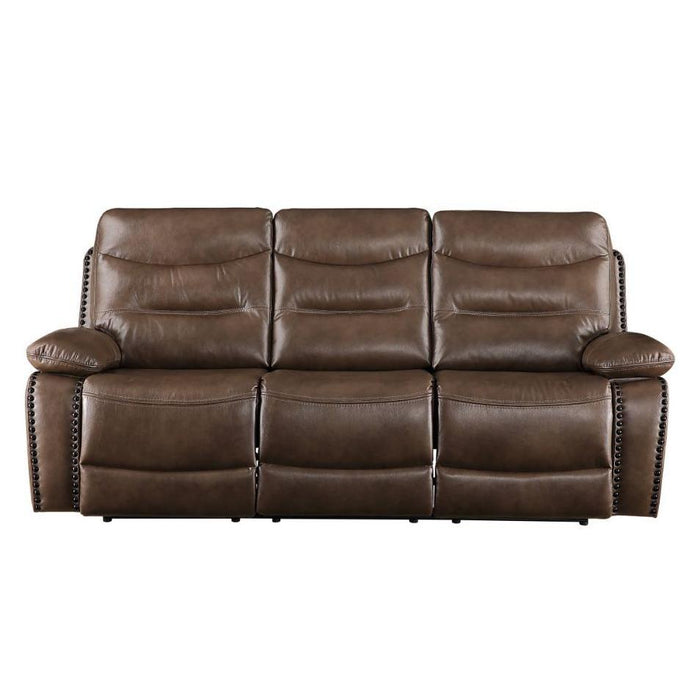 Acme Furniture Aashi Reclining Leather Match Sofa 55420 IMAGE 1