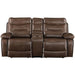 Acme Furniture Aashi Reclining Leather Match Loveseat 55421 IMAGE 1