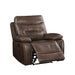 Acme Furniture Aashi Leather Match Recliner 55422 IMAGE 3