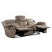 Homelegance Bastrop Reclining Leather Look Sofa 8230FBR-3 IMAGE 3