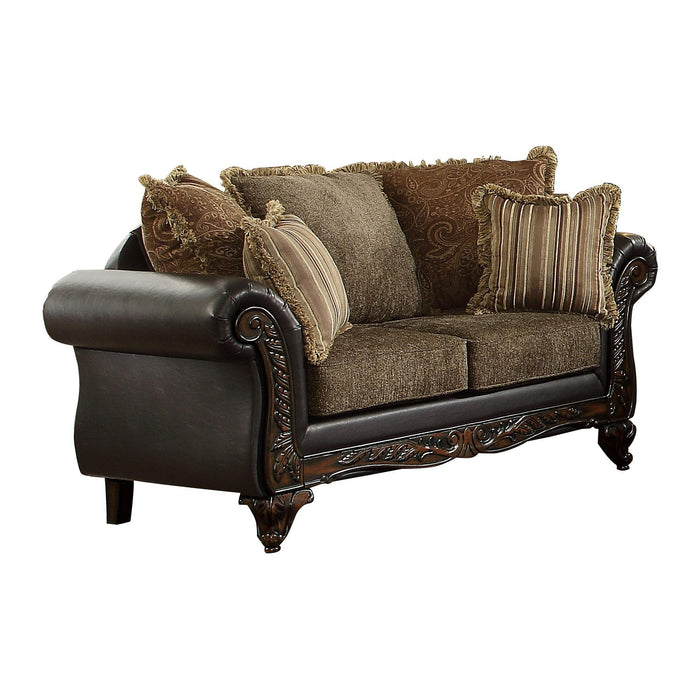 Homelegance Thibodaux Stationary Fabric Loveseat 8233TT-2 IMAGE 1