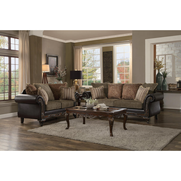 Homelegance Thibodaux Stationary Fabric Loveseat 8233TT-2 IMAGE 3