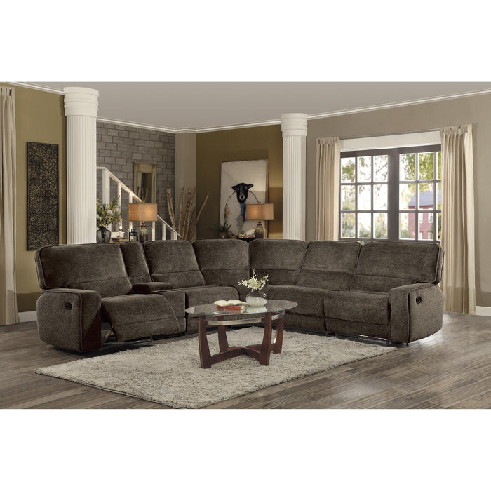 Homelegance Shreveport Reclining Fabric 6 pc Sectional 8238*6LRRR IMAGE 6