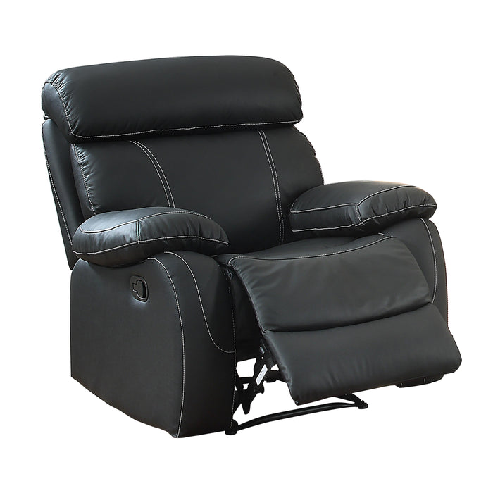 Homelegance Pendu Leather Recliner 8326BLK-1 IMAGE 1