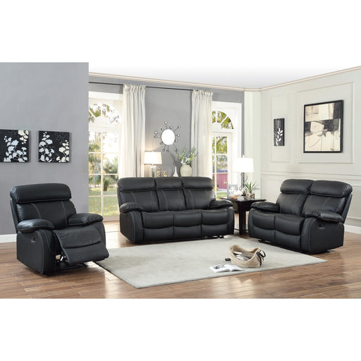 Homelegance Pendu Leather Recliner 8326BLK-1 IMAGE 2